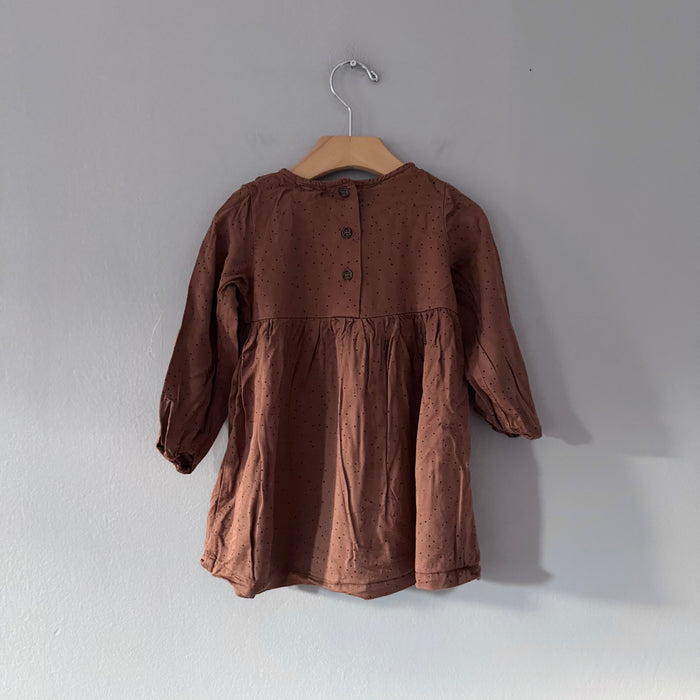 Miles the label / Brown x dots dress / 24M