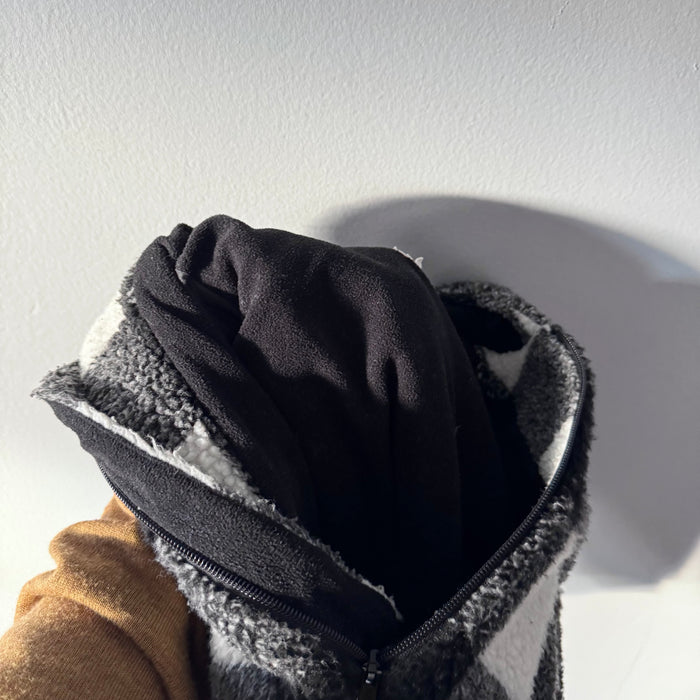 Miles the label / Sherpa plaid zip up jacket / 18M