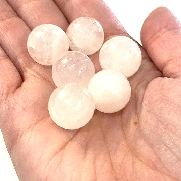 Rose Quartz gemstone mini sphere