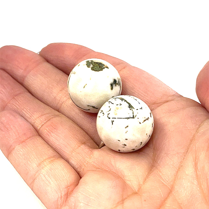 Tree Agate gemstone mini sphere
