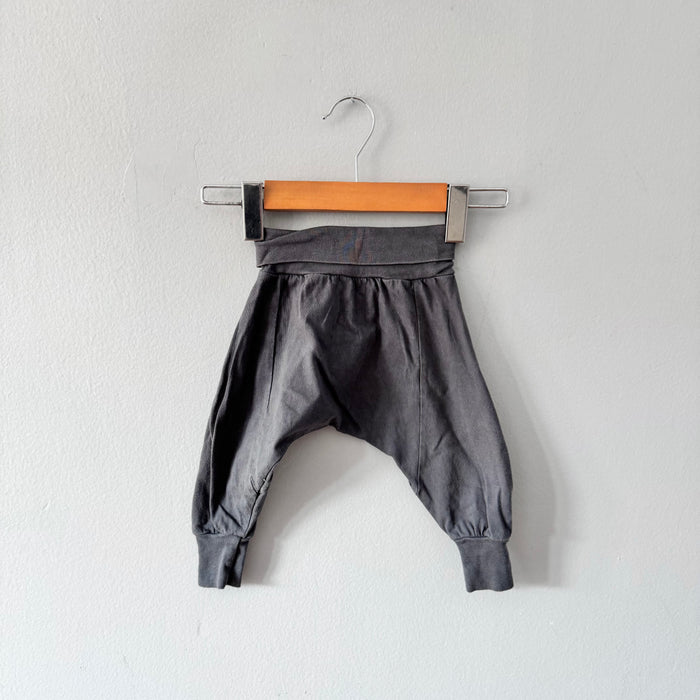 Mini mioche / Dark grey harem pants / 3-6M