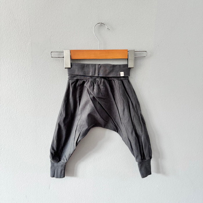 Mini mioche / Dark grey harem pants / 3-6M