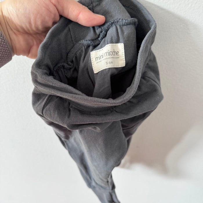 Mini mioche / Dark grey harem pants / 3-6M
