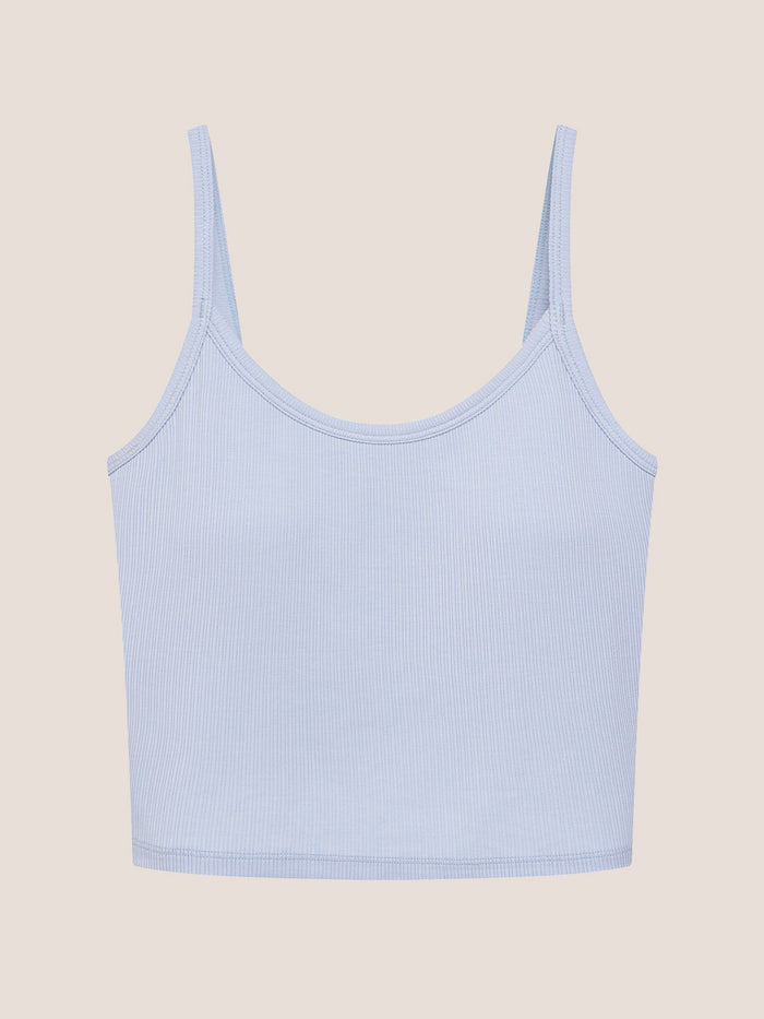 Modal Ribbed Bra Crop Cami