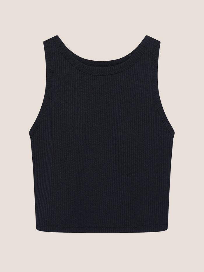 Modal Ribbed Bra Crop Tank