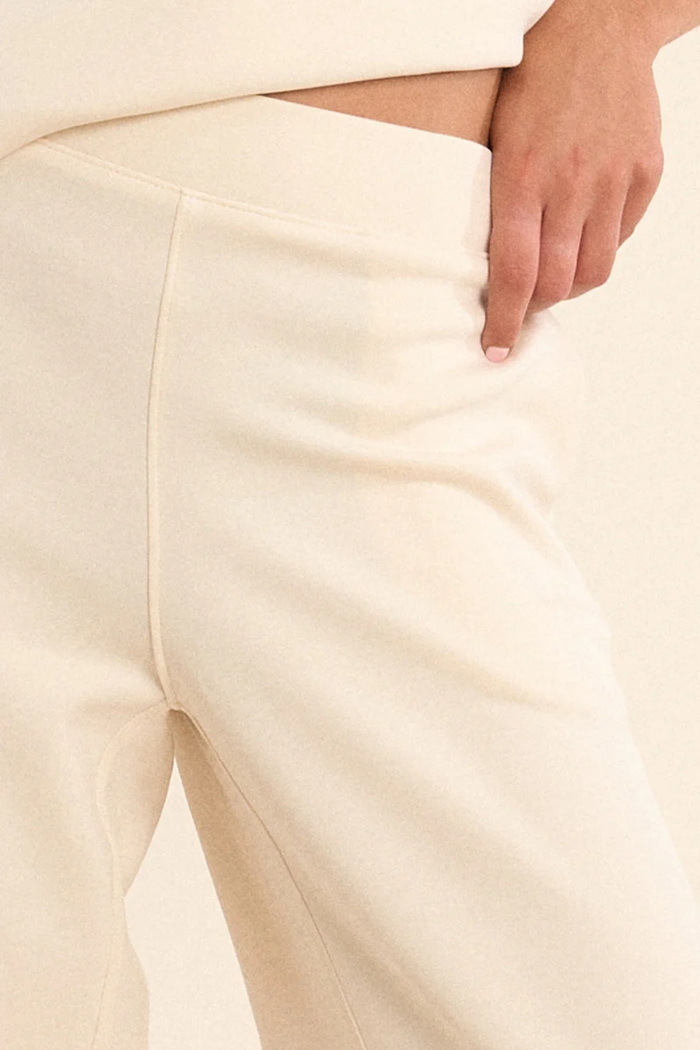 Monalisa Off White Knitted Pant by Molly Bracken