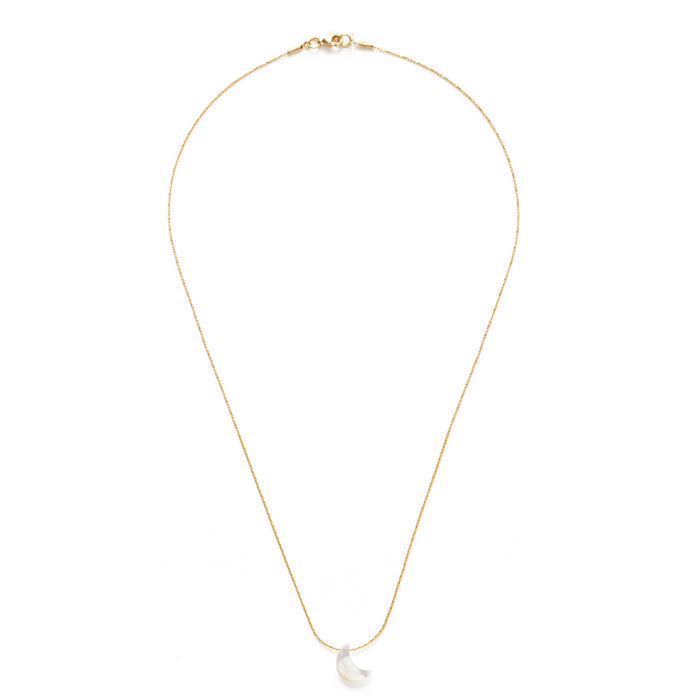 Mother of Pearl Moon Necklace