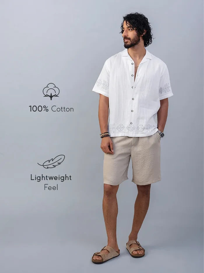 Mykonos 100% Cotton Printed Shirt