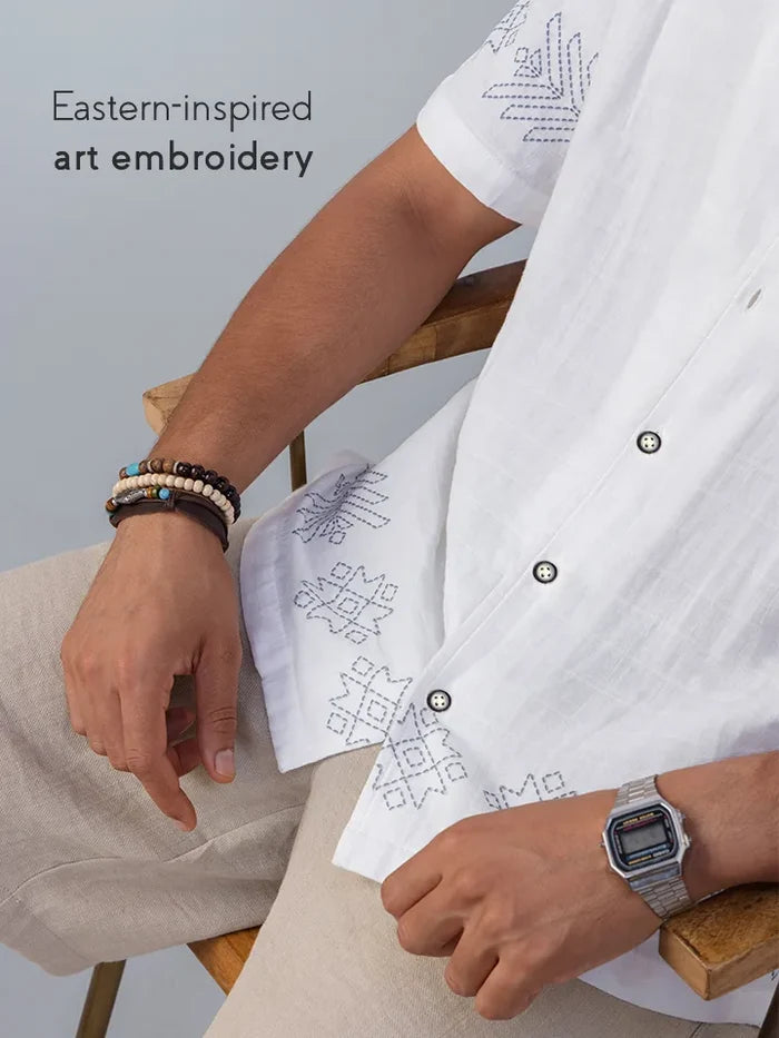 Mykonos 100% Cotton Printed Shirt