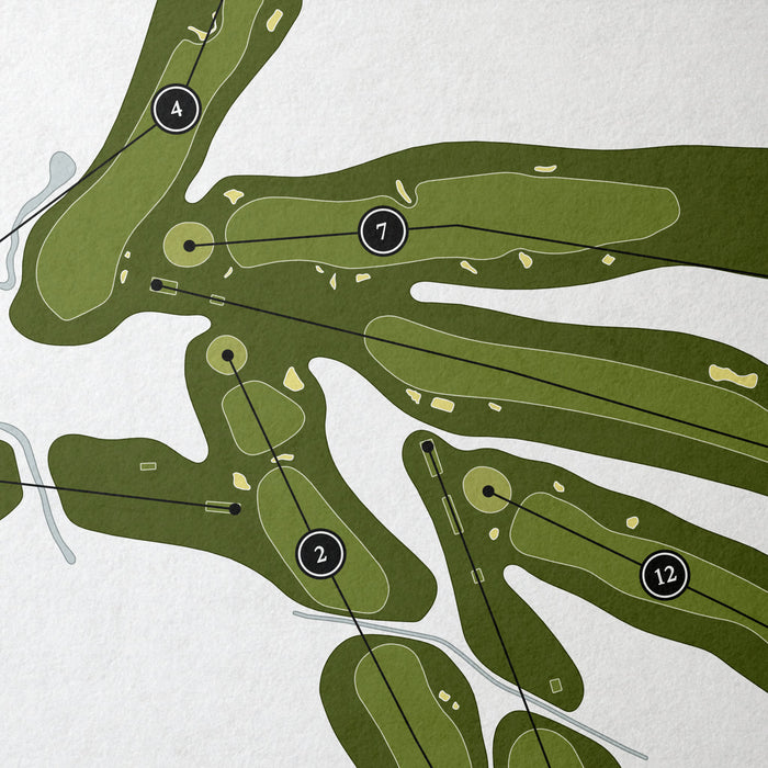 Myopia Hunt Club | Golf Course Map | Close Up
