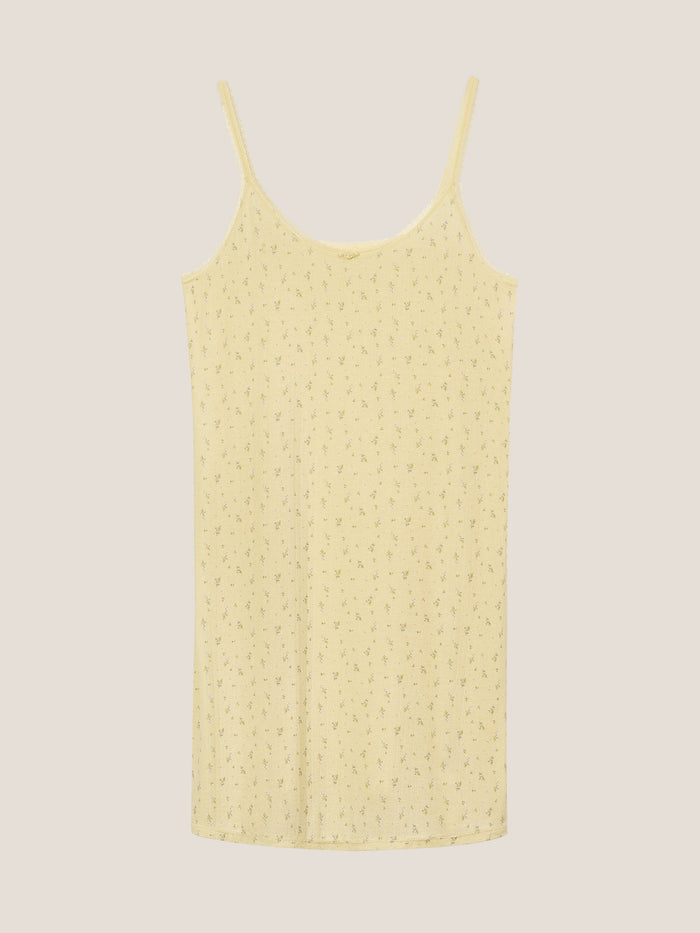 Naia™ Lavender Fabric French-Style Floral Print Slip Sleep Dress