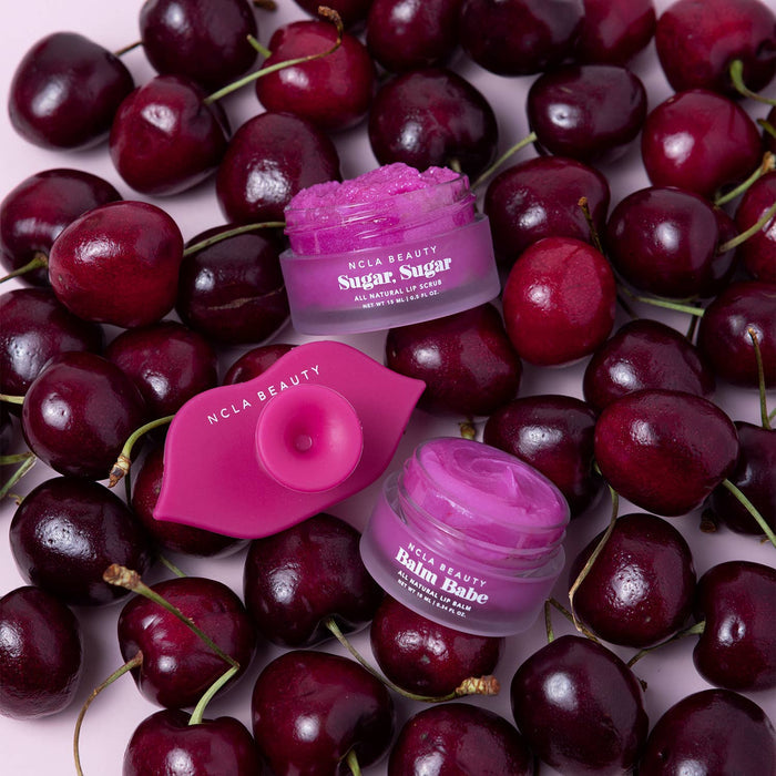 NCLA Beauty - Black Cherry Lip Care Set + Lip Scrubber