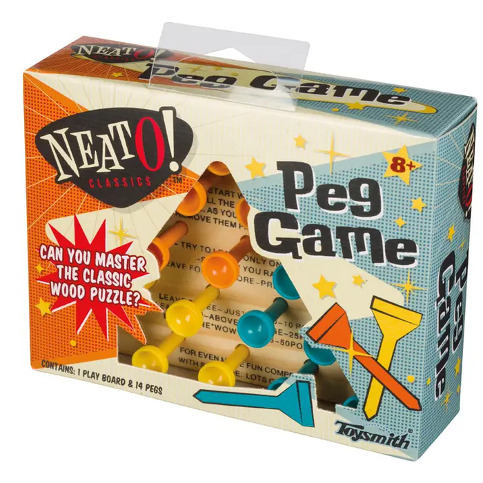 Neato! Classic Wooden Peg Game - Travel Size