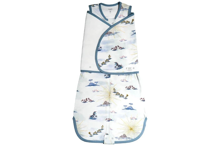 Nest Designs Bamboo Jersey Swaddle Sleep Bag 0.25 TOG - Ocean Wonders