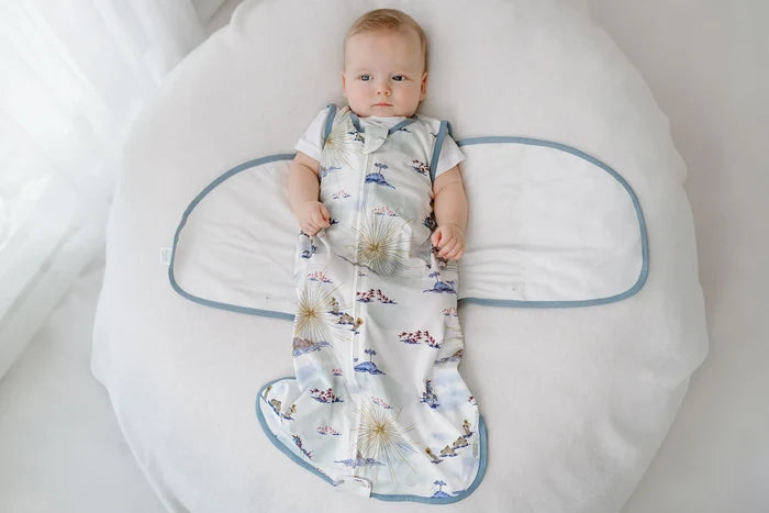 Nest Designs Bamboo Jersey Swaddle Sleep Bag 0.25 TOG - Ocean Wonders