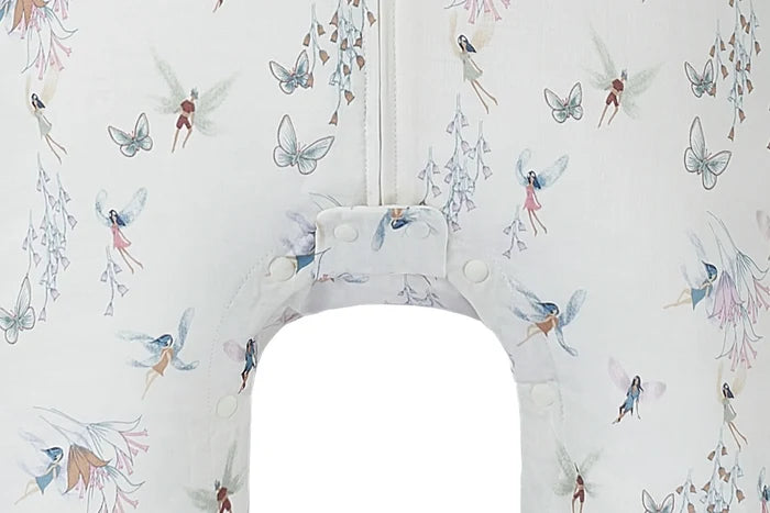 Nest Designs Bamboo Pima Long Sleeve Footed Sleep Bag 0.6 TOG - Fairy Tale