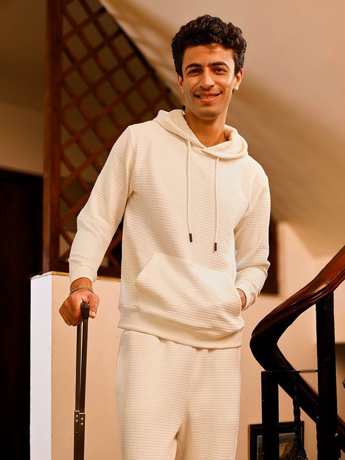 Nest White Knitted Sweatshirt
