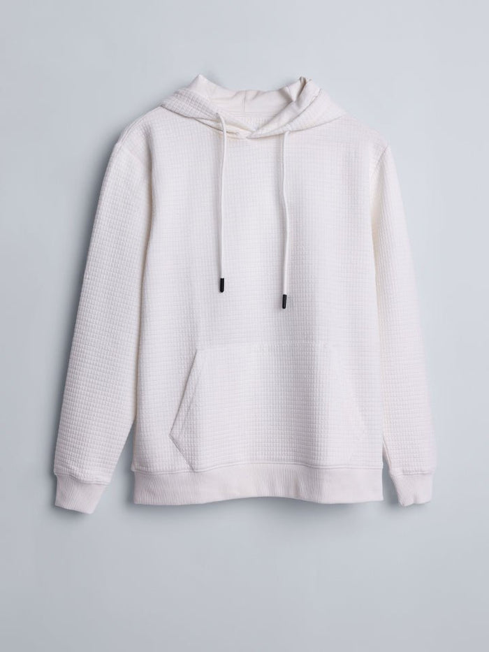 Nest White Knitted Sweatshirt