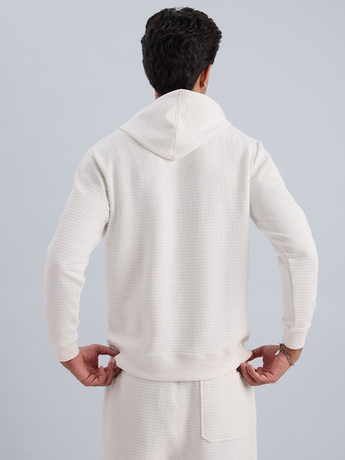 Cove-Nest White Knitted Winter Co-ord Set