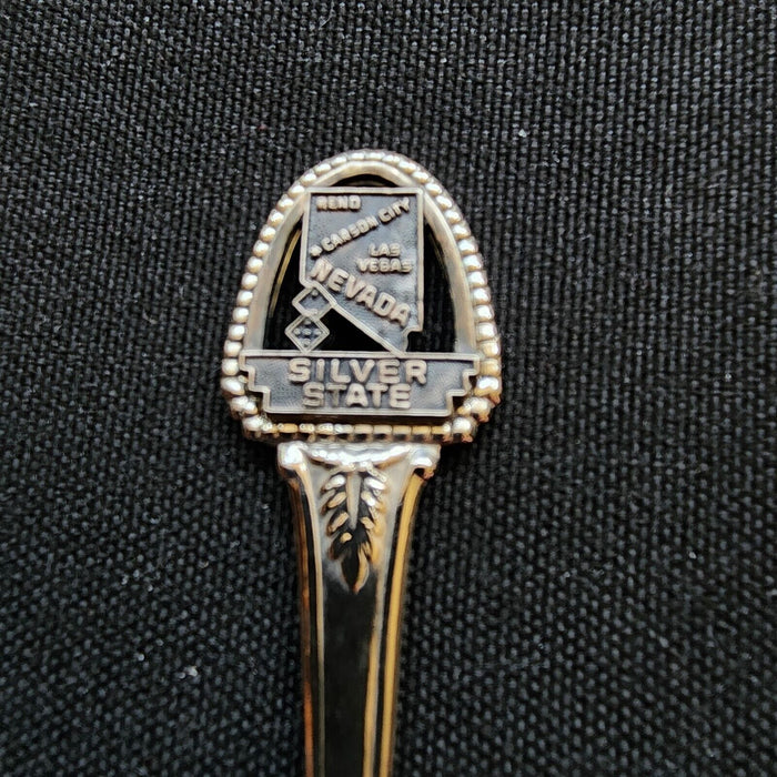 Nevada Silver State Collectible Souvenir Spoon 4.5" Reno Las Vegas Carson City