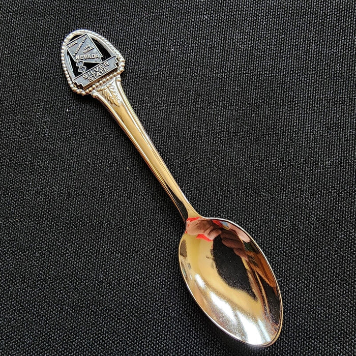Nevada Silver State Collectible Souvenir Spoon 4.5" Reno Las Vegas Carson City