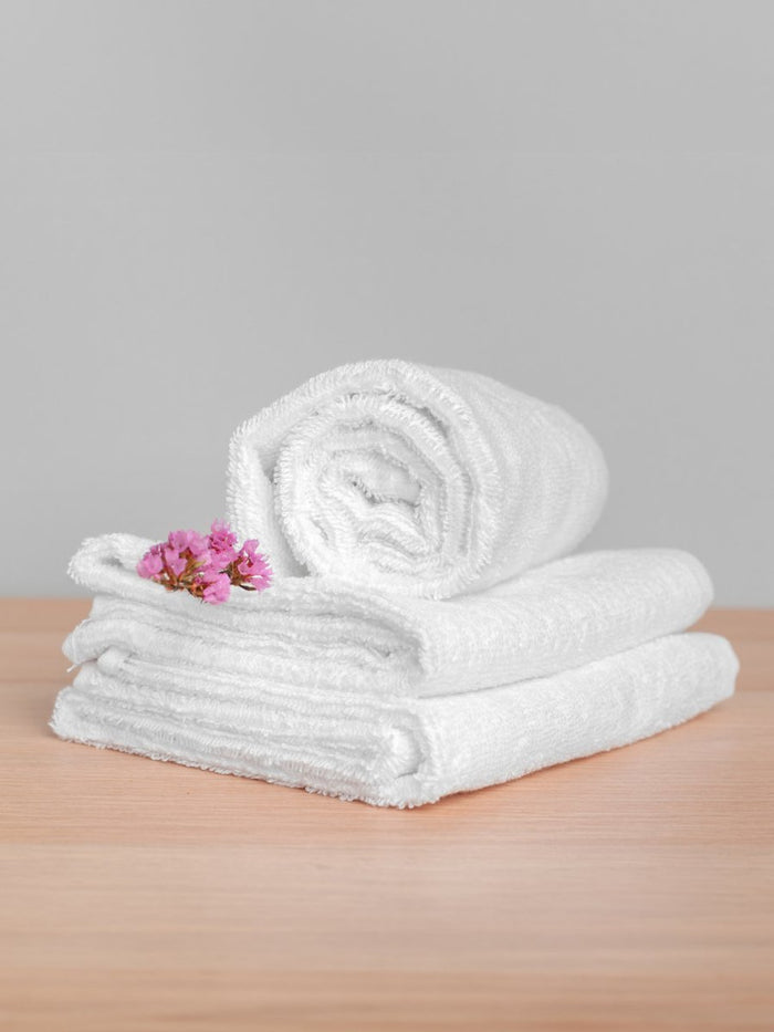 Nimbus White 550 GSM Cotton Bath Towel
