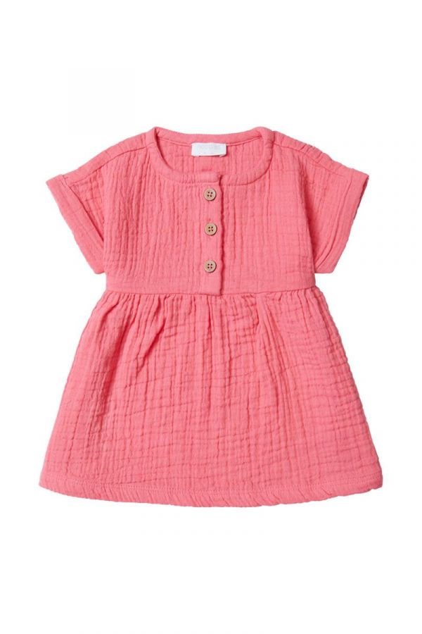 Noppies Short Sleeve Dress Chambrey - Camelia Rose