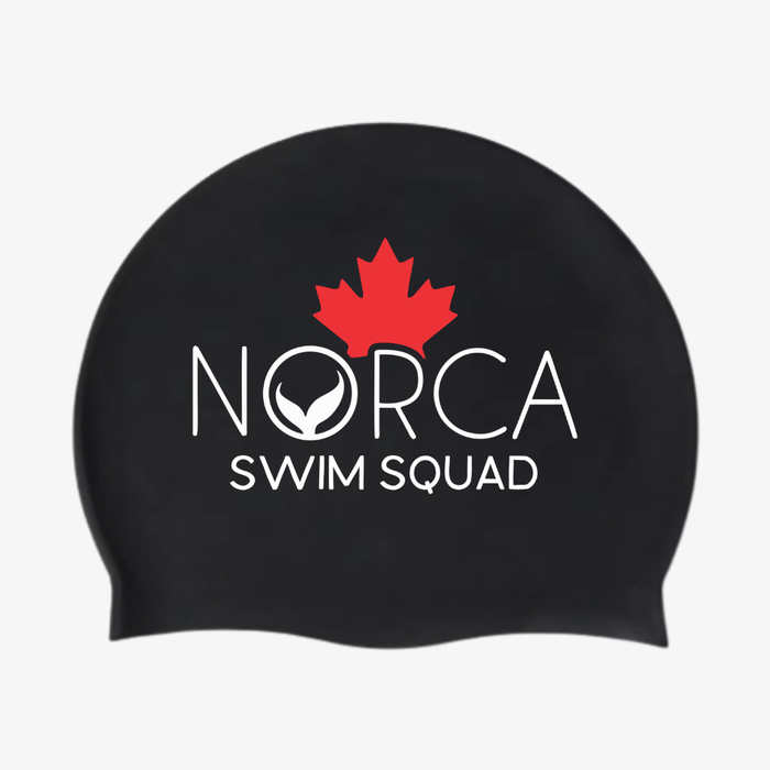 Norca Swim Squad Performance Silicone Swim Cap – Canadian Maple Leaf Edition - Norca Athletic Swimwear