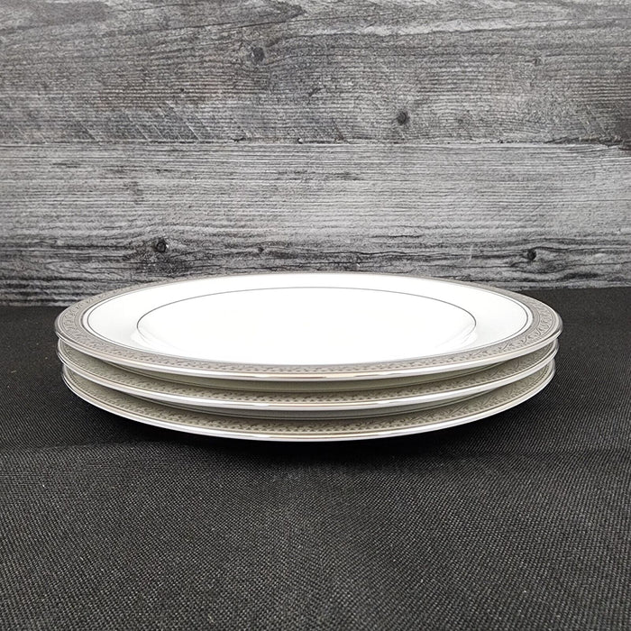 Noritake Legendary Crestwood Platinum Set of 3 Salad Plate 8.5" Plates 4166