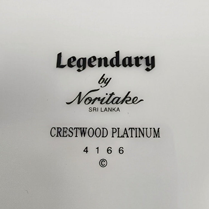 Noritake Legendary Crestwood Platinum Set of 3 Salad Plate 8.5" Plates 4166