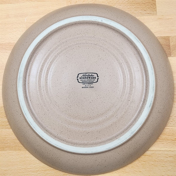 Noritake Madera Ivory Set of 4 Dinner Plate 8474 Stoneware Dinnerware 10 3/8 in