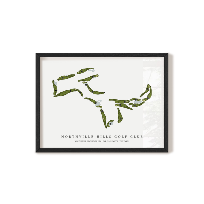 Northville Hills Golf Club | Golf Course Map | Black+Frame
