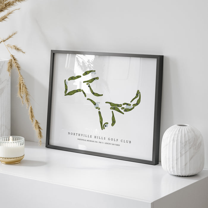 Northville Hills Golf Club | Golf Course Map | On+Table