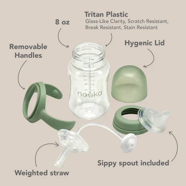 Nouka Transitional Sippy/Weighted Straw Cup