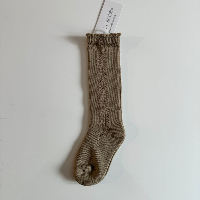 Oak + Acorn / Little Sprout Knee High Socks | Oat