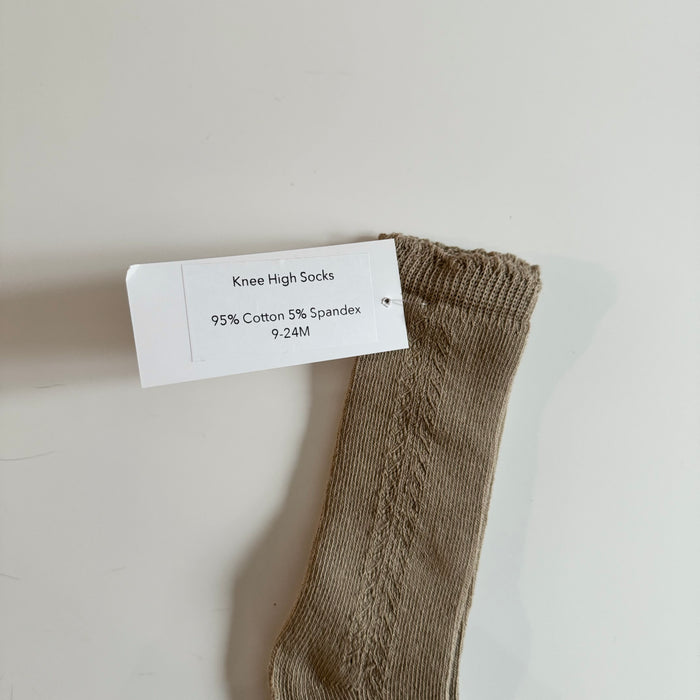 Oak + Acorn / Little Sprout Knee High Socks | Oat