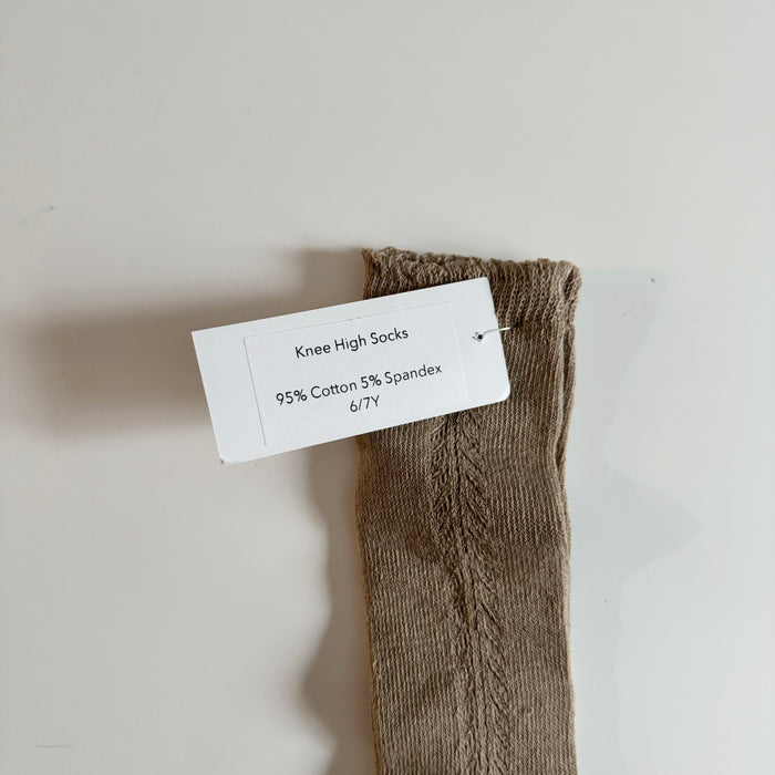 Oak + Acorn / Little Sprout Knee High Socks | Oat