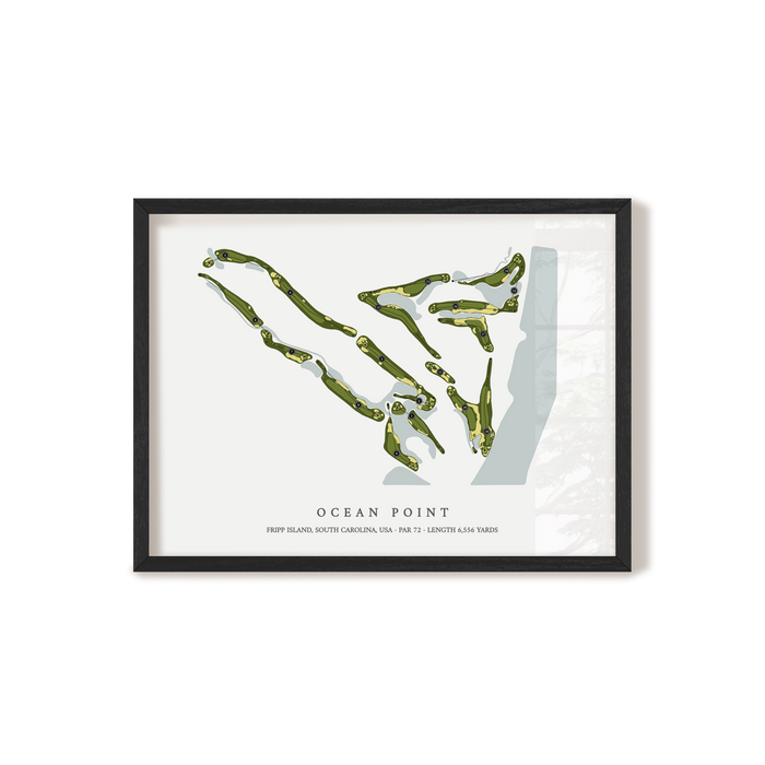 Ocean Point | Golf Course Map | Black+Frame