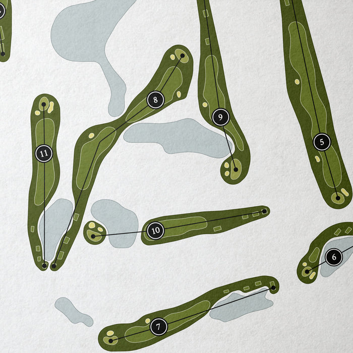 Ocean Reef Club - The Hammock Course | Golf Course Map | Close Up