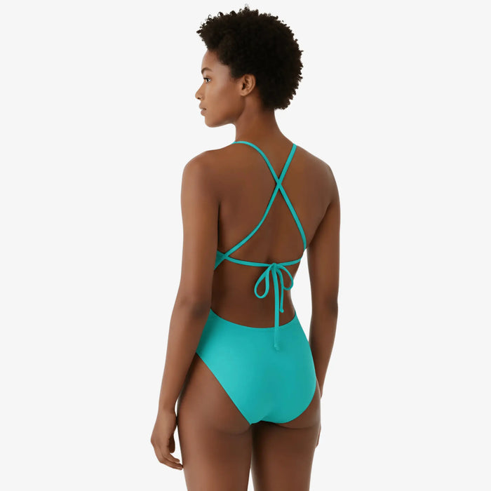 Ocean Tie-Back One-Piece Training Swimsuit by Norca - Norca Athletic Swimwear