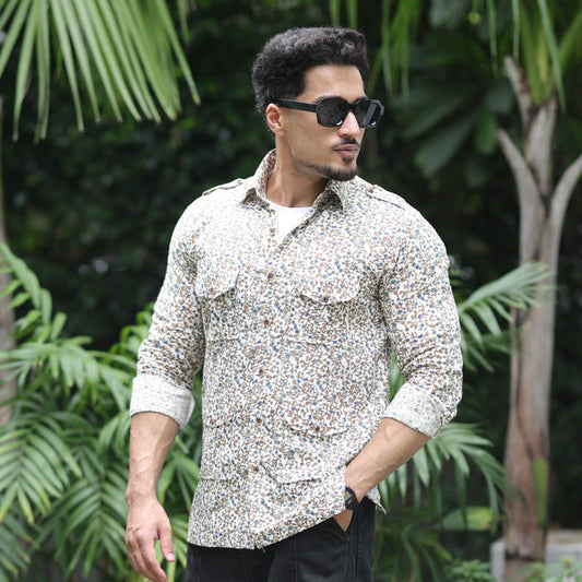 Off White Marwar Vine Hunting Shirt