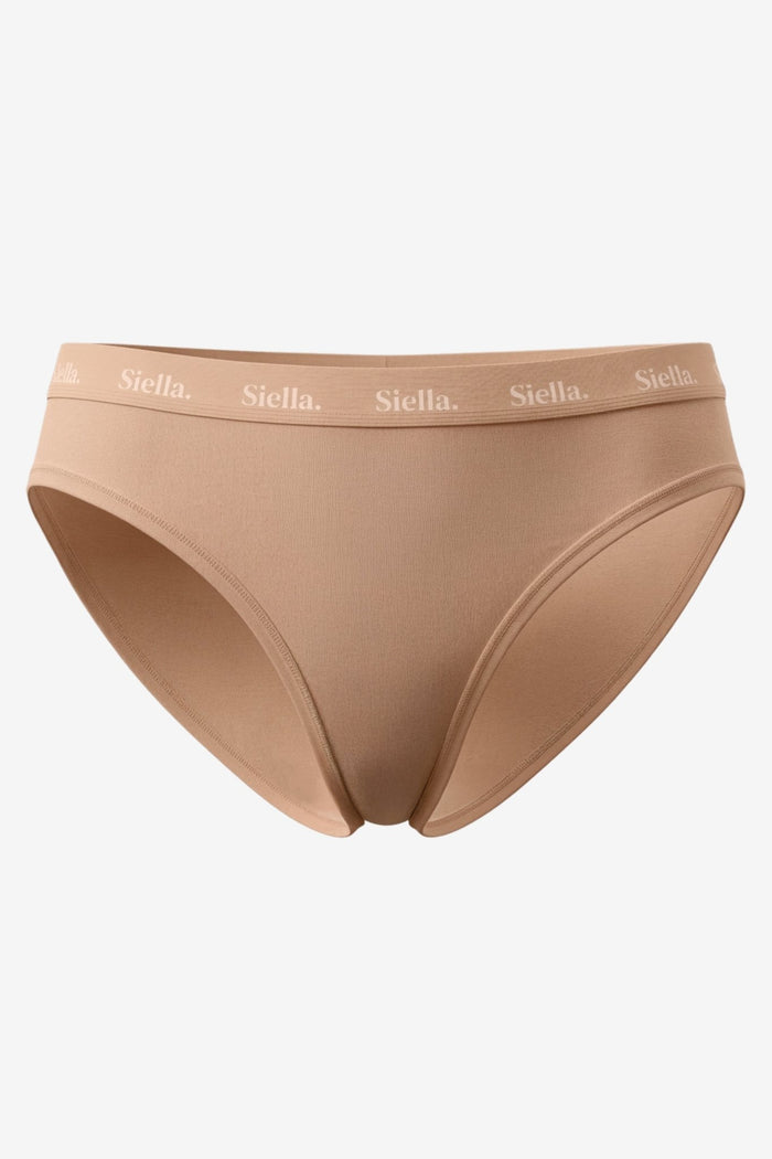Organic Cotton Bikini - Siella - Color: Beach Beige Beige plage