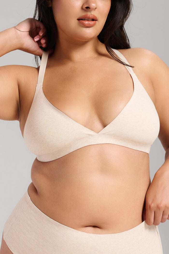 Organic Cotton No-Show Triangle Bra