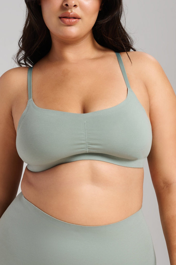 Organic Cotton No-Show V-Scoop Bra