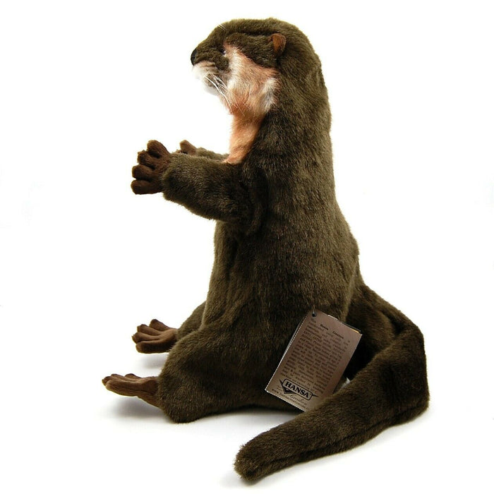 Otter Hand Puppet Full Body Doll Hansa Real Looking Plush Animal Learning Toy