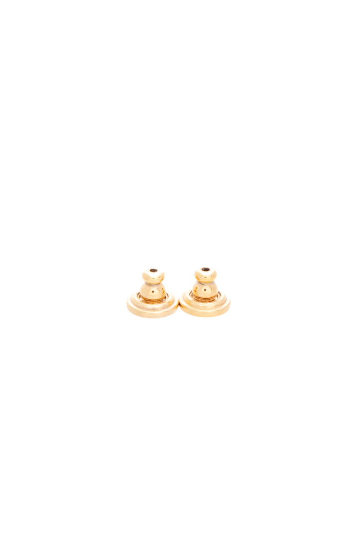 Valentino - Gold VLogo Ovalette Metal Stud Earrings