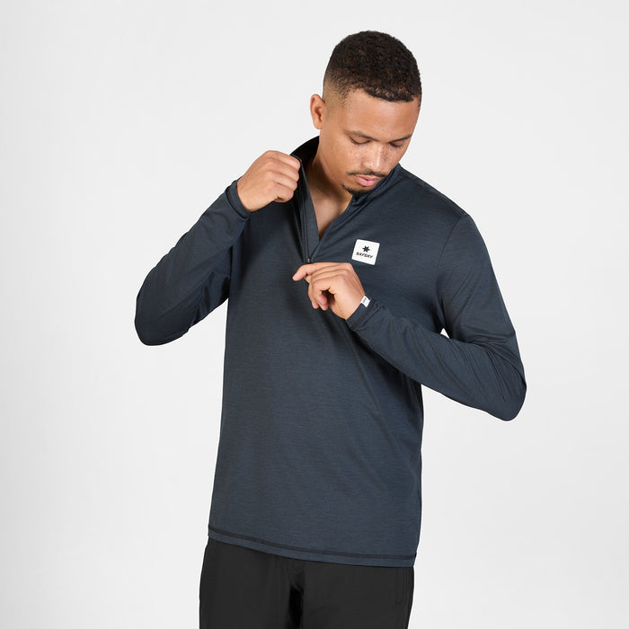 Saysky Pace Half Zip Long Sleeve Black 9001 SM20014