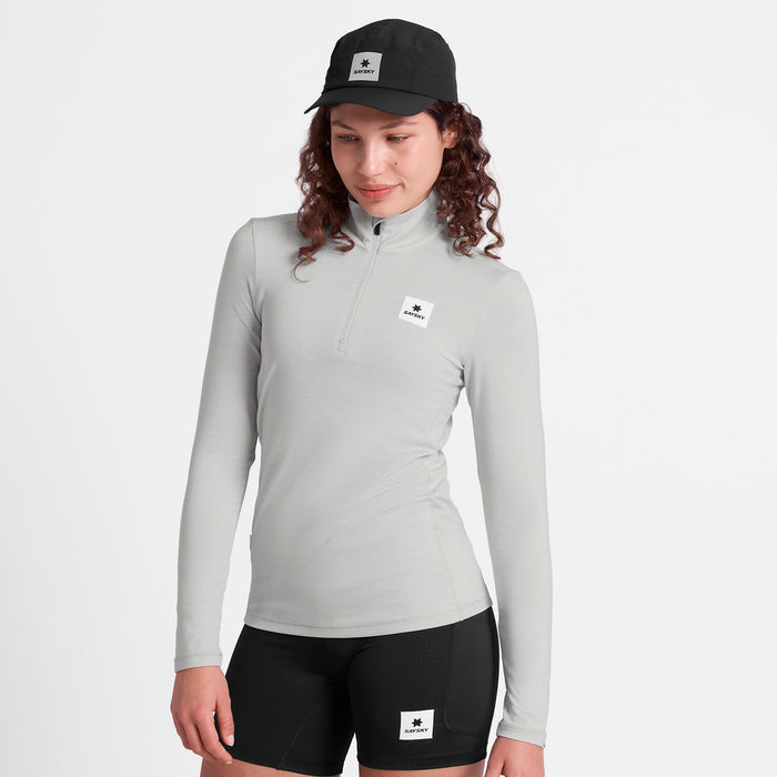 Saysky Pace Half Zip Long Sleeve Grey 6008 SW20002