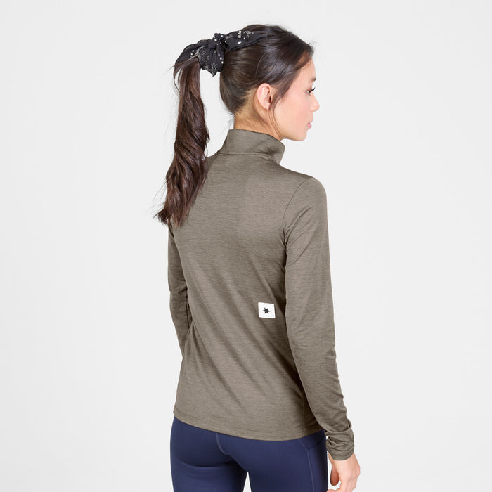 Saysky Pace Half Zip Long Sleeve Taupe 8005 SW20002