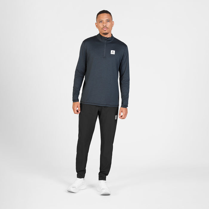 Saysky Pace Half Zip Long Sleeve Black 9001 SM20014